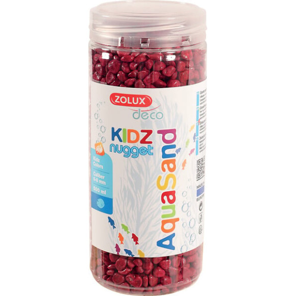 Sols decoratifs pour aquarium kidz nugget rge 500ml