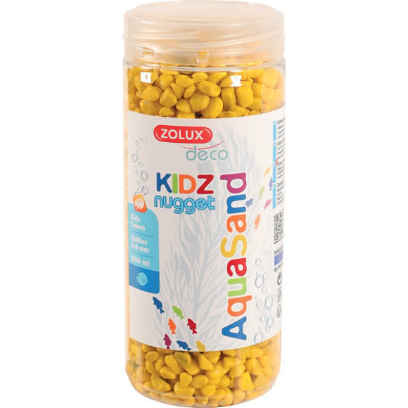 Sols decoratifs pour aquarium kidz nugget jau 500ml