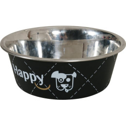 Ecuelle inox happy noi 14cm 0.4l pour chien