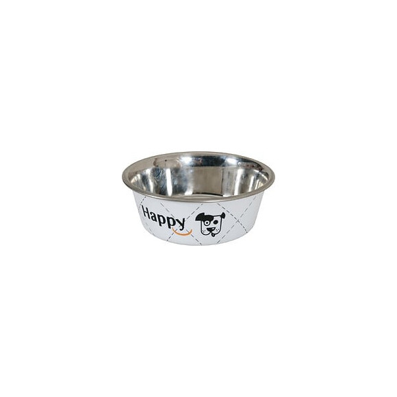 Ecuelle inox happy blc 17cm 0.8l pour chien