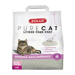 Litiere purecat agglomerante parfumée 10l pour chat