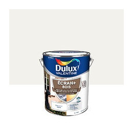 Peinture extérieure Bois Ecran+ Dulux Valentine Satin - Blanc BaseW 5L