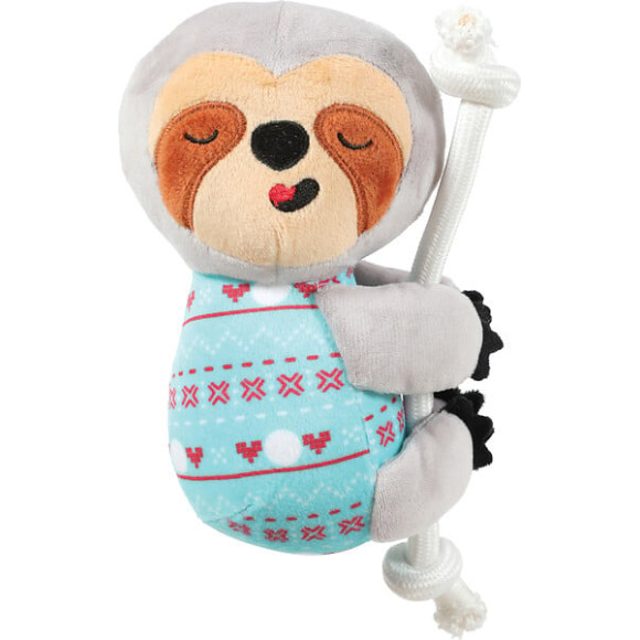 Jouet peluche chiquitos paresseux corde