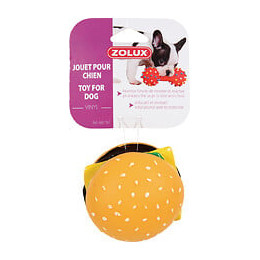 Jouet hamburger vinyl 8cm pour chien