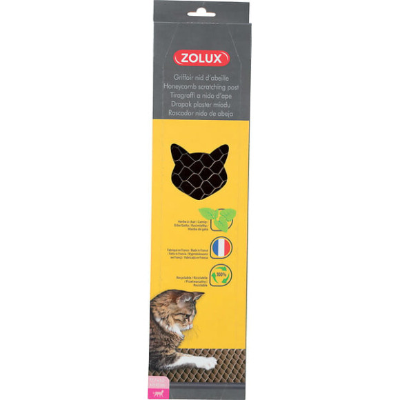 Griffoir carton nid abeille pour chat