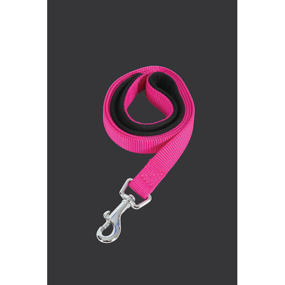 Laisse nylon confort 1m-25mm fushia