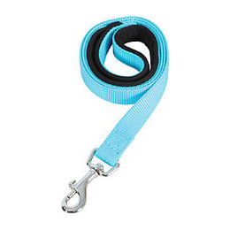 Laisse nylon confort 1m-25mm turquoise