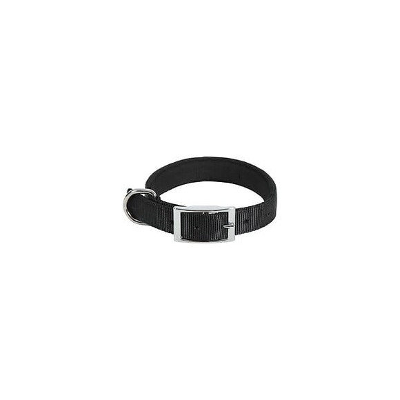 Collier nylon conf 50cm-25mm noi pour chien