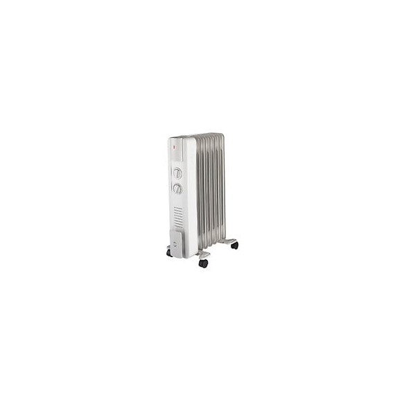 Radiateur bain d'huile - Chrome - 1500W