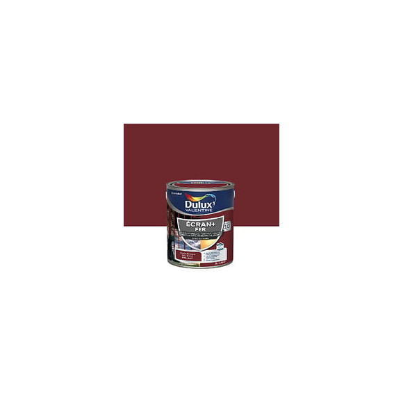 Peinture extérieure Fer Ecran+ Dulux Valentine Brill - Rouge Basque 2L