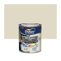 Peinture extérieure Fer Ecran+ Dulux Valentine Brillant-Blanc Perlé 2L