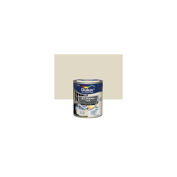 Peinture extérieure Fer Ecran+ Dulux Valentine Brillant-Blanc Perlé 2L