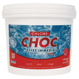 Chlore choc - Effet immédiat - Pastilles de 20g - 5KG