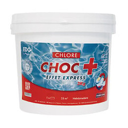 Chlore chocplus - galets 250g edg by aqualux   seau de 3 kg