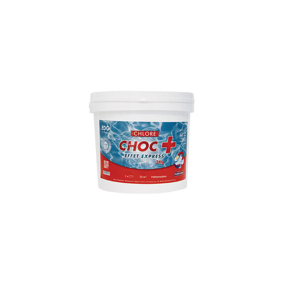 Chlore chocplus - galets 250g edg by aqualux   seau de 3 kg