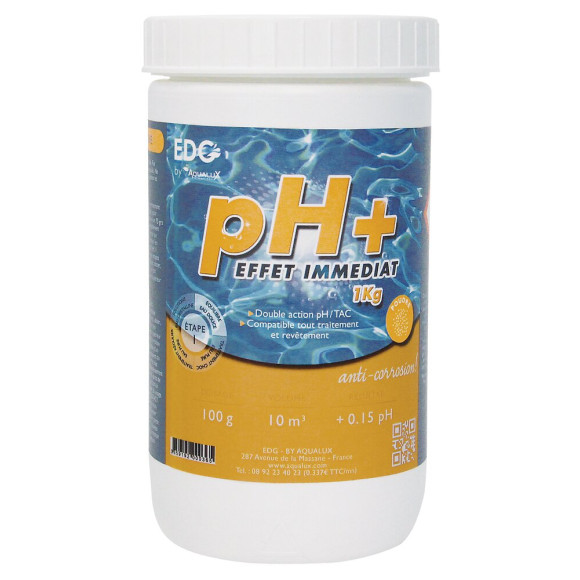 pH plus - Poudre - Boite de 1kg - Edg By Aqualux