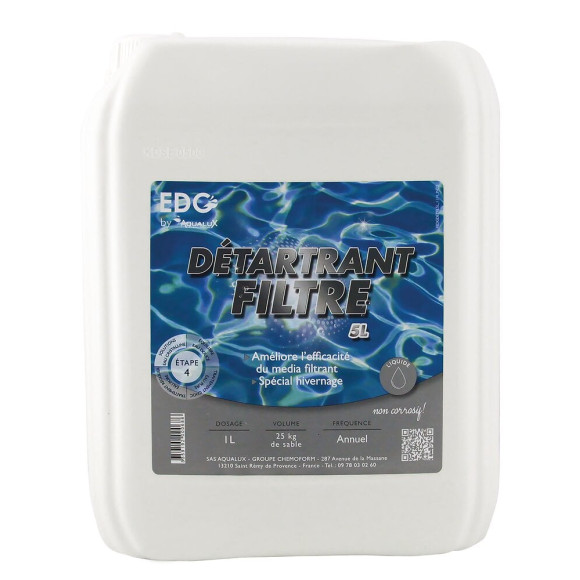 Détartrant filtre piscine - Bidon de 5 l Edg By Aqualux