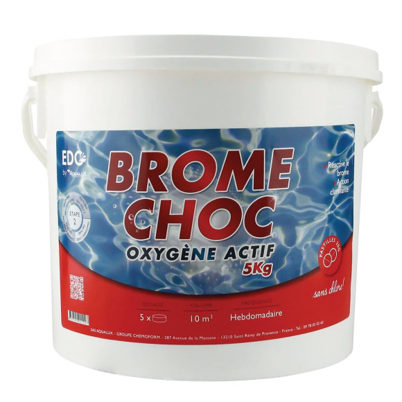 Traitement choc - Brome choc - Pastilles 20g - Seau de 5kg