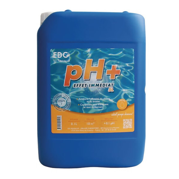 Augmente le ph - liquide edg by aqualux bidon de 5 litres - 25% à  30.