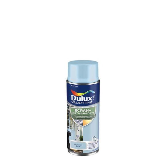 Aérosol Multi-supports Ecran+ Dulux Valentine Satin-Bleu Horizon 400ml