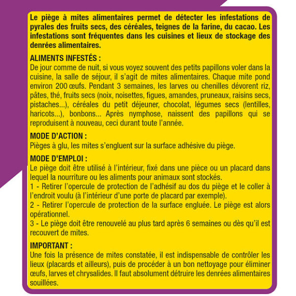 3x Pièges à  mites alimentaires