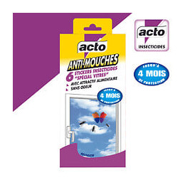 Stickers insecticides anti-mouches x7