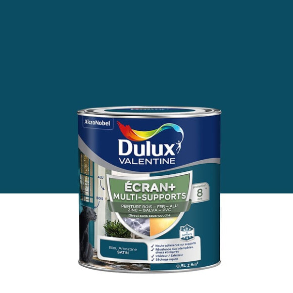 Peinture Ext M/Sup Ecran+ Dulux Valentine Satin - Bleu A. 05 L