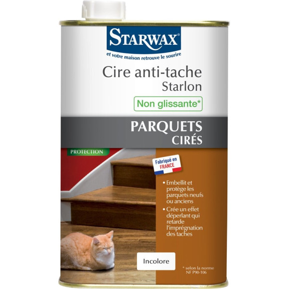 Cire anti-tache Starlon Parquets cirés Incolore 1l