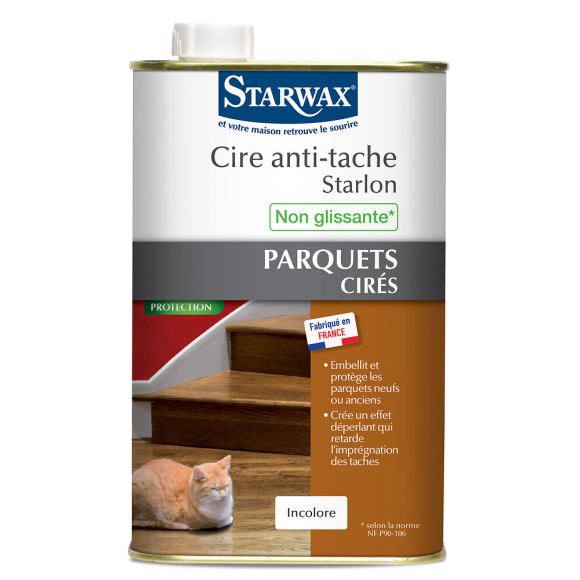 Cire anti-tache Starlon Parquets cirés Incolore 1l