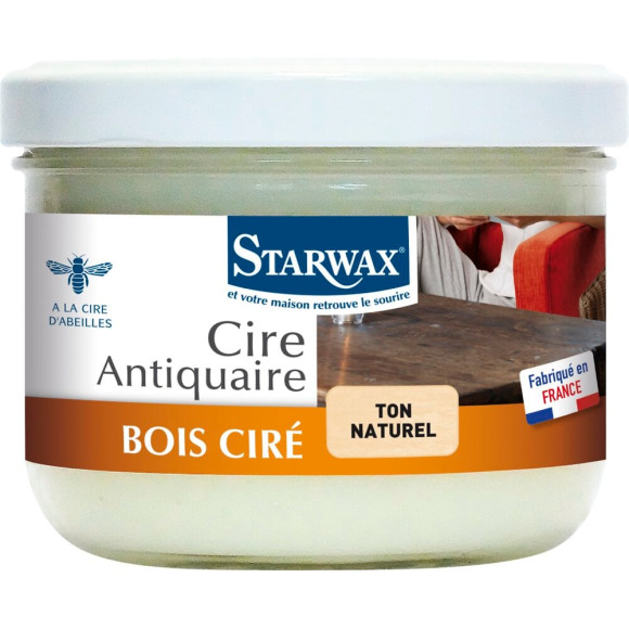 Cire Antiquaire en pâte Bois ciré Ton Naturel 375ml