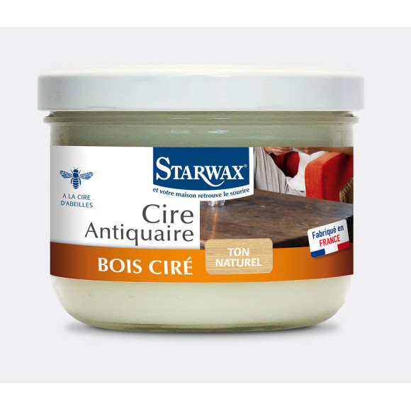 Cire Antiquaire en pâte Bois ciré Ton Naturel 375ml