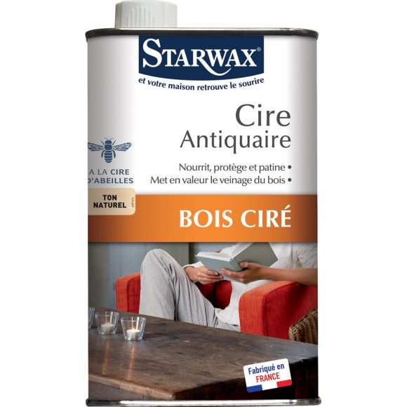 Cire Antiquaire liquide Bois ciré Ton naturel 500ml