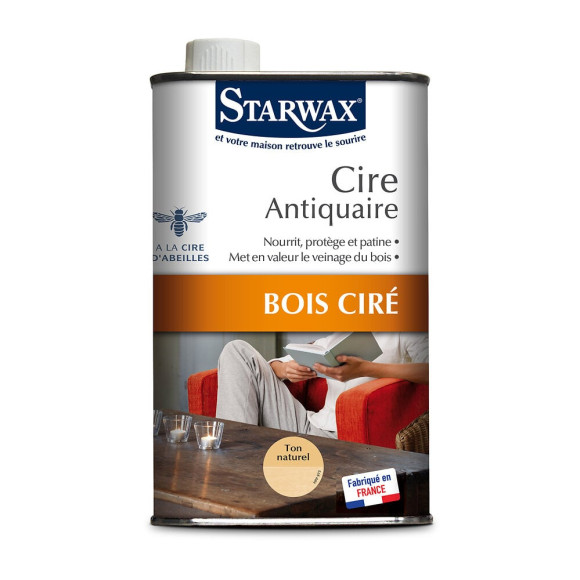 Cire Antiquaire liquide Bois ciré Ton naturel 500ml