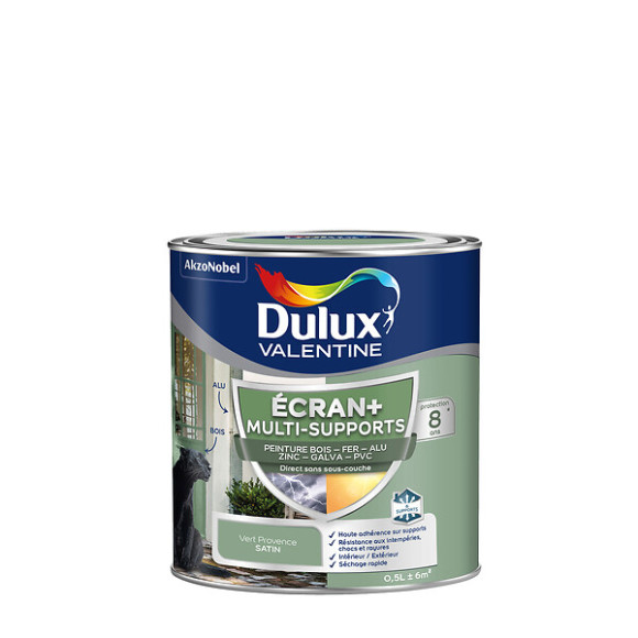 Peinture Ext M/Sup Ecran+ Dulux Valentine Satin - Vert Provence 05 L