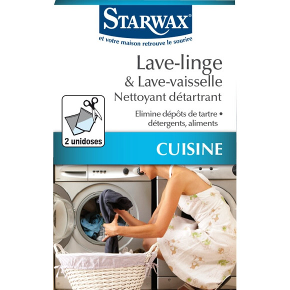 Nettoyant Détartrant Lave Linge Vaisselle x2 doses 75g