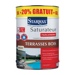 Saturateur Haute protection terrasses Bois - Incolore - 6L