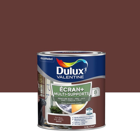 Peinture Ext M/Sup Ecran+ Dulux Valentine Satin - Ton Bois 05 L