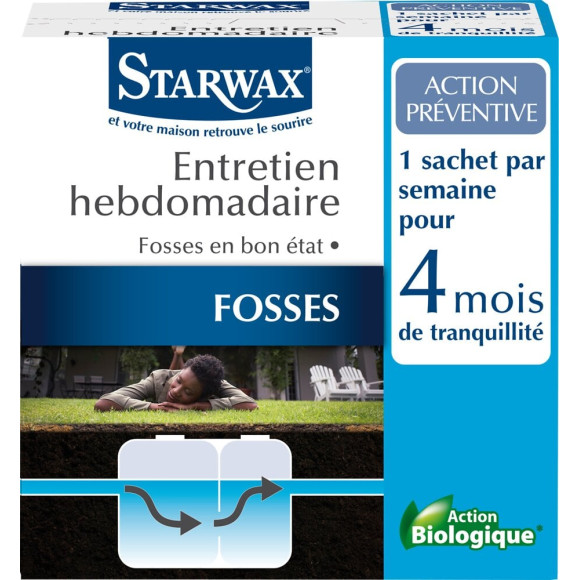 Entretien Fosses Hebdomadaire 4mois x18 sachets de 25g