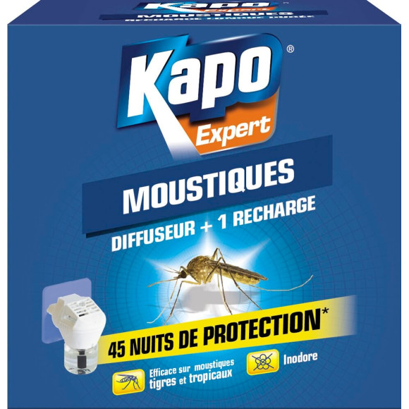 Insecticide Moustiques Diffuseur liquide + 1 recharge