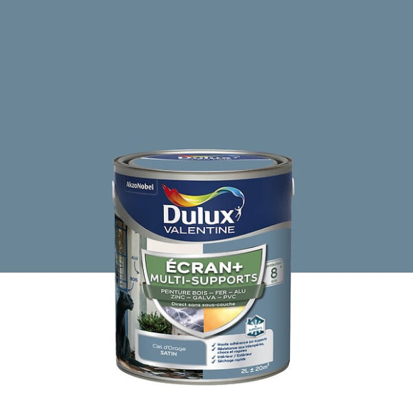 Peinture Ext M/Sup Ecran+ Dulux Valentine Satin - Ciel d'Orage 2 L