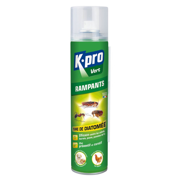 Insecticide Rampants Terre de Diatomée Aérosol 400ml