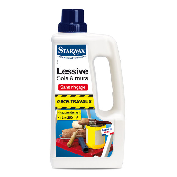 Lessive Sols-Murs Gros travaux Sans rinçage 1l