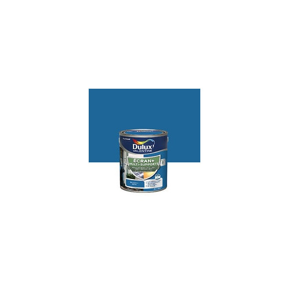 Peinture Ext M/Sup Ecran+ Dulux Valentine Satin - Bleu Breton 2 L