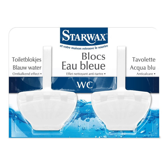 Blocs Eau Bleue Cuvettes WC 2x40g