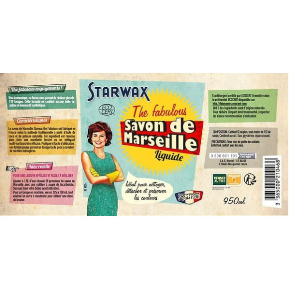 SAVON DE MARSEILLE 950mL