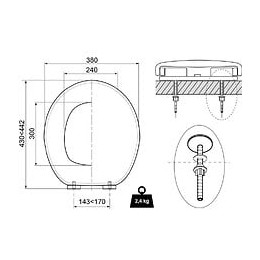 Abattant casual line chut declipsable