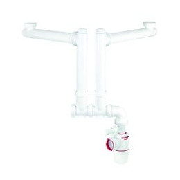 Siphon neo deporte evier 2 bacs