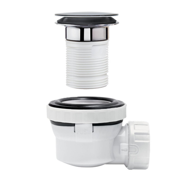 Nano 6.7 ensemble lavabo d32 quick clac h 100 mm corps blanc