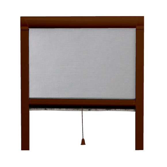 Store moustiquaire enroulable - Marron - 100x160cm