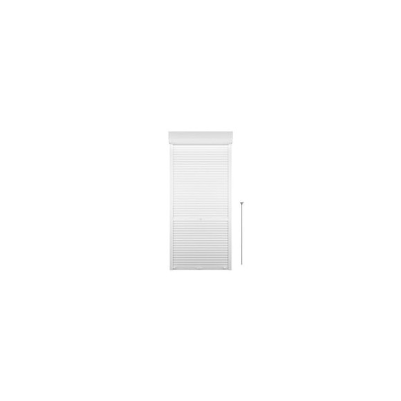 Volet roulant tirage direct recoupable - Aluminium blanc - 220x100cm